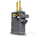 Vertical pet bottle used clothing cardboard baler machine hydraulic hay baler baling press machine